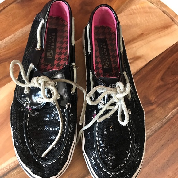 Sperry Top-side shoes Loafers Boat sparkle tie - Picture 2 of 8